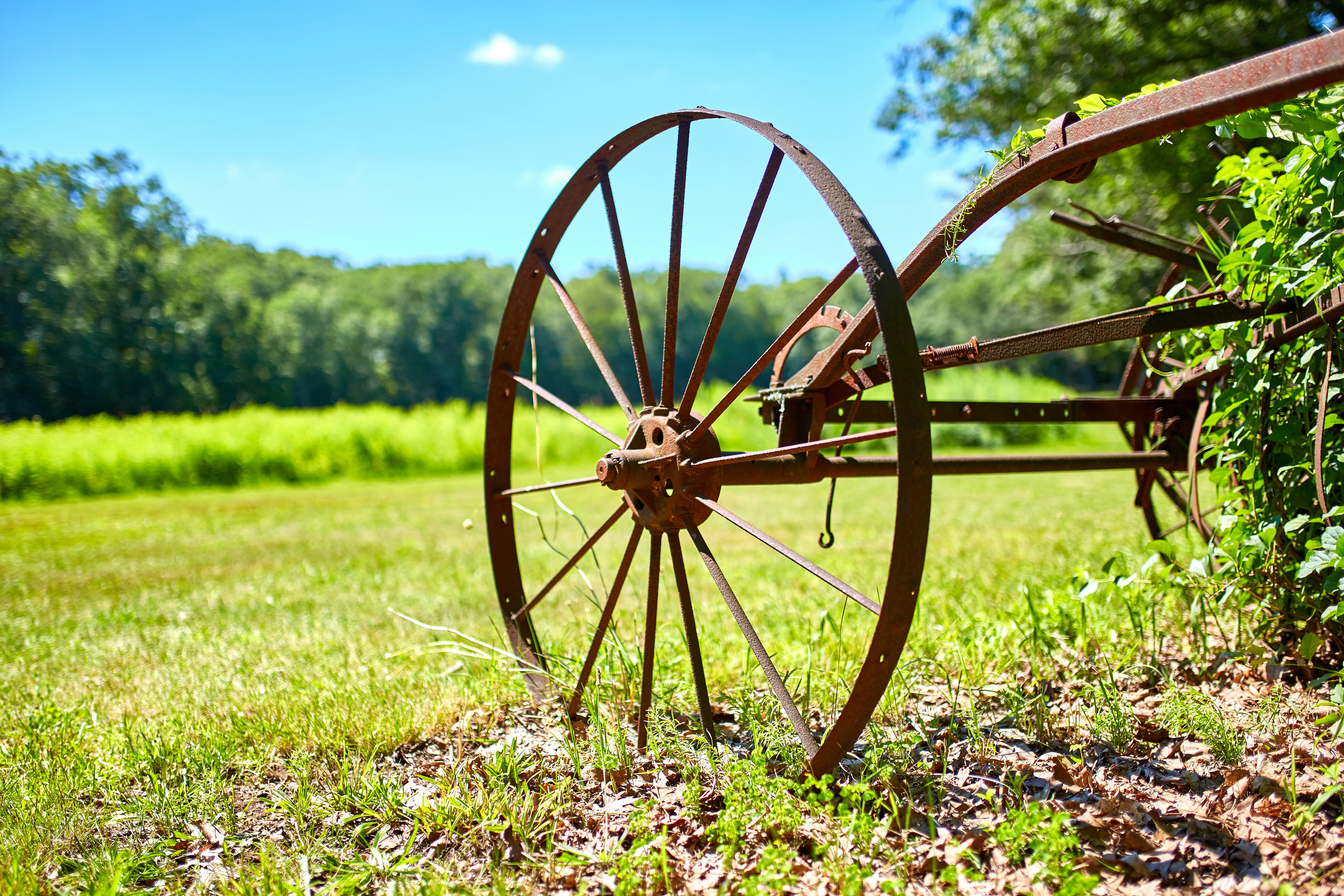 brown wheel cultivator